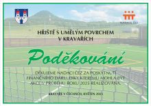 Název akce: Poděkování, datum akce: průběžně - průběžně